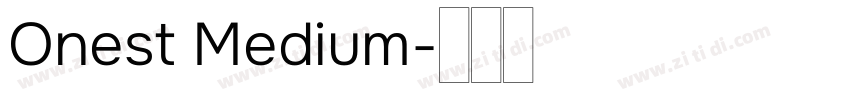 Onest Medium字体转换